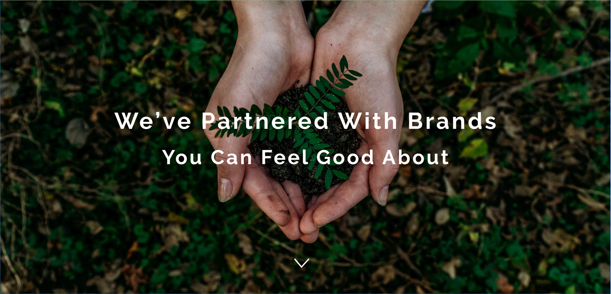 We've partnered with brands you can feel good about