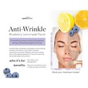HydroPeptide Anti-Wrinkle Blueberry Lemonade Facial Shelf Talker