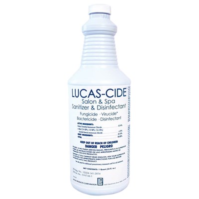 Lucas Specialty Products LUCAS-CIDE Salon and Spa Disinfectant - Blue Quart