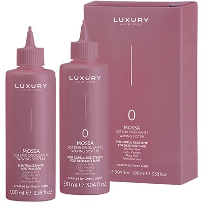 Luxury Hair Pro MOSSA 0 WAVING SYSTEM FOR RESISTANT HAIR 2 pc.