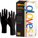 Product Club jetBlack Disposable Vinyl Gloves 90 ct. Large